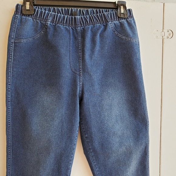 Calzedonia High Waisted Skinny Blue Denim Pants Jeans Sz M - Picture 7 of 9